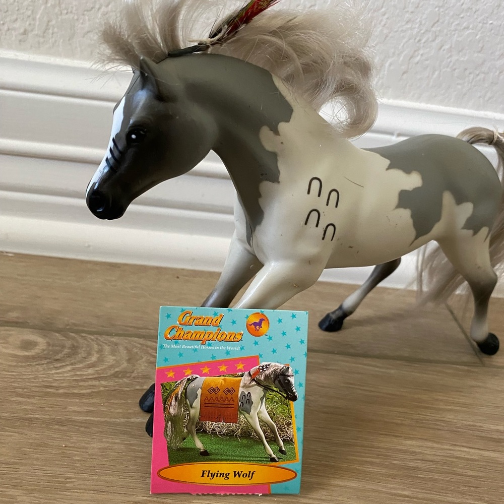 Flying Wolf Breyer Horse, very used condition